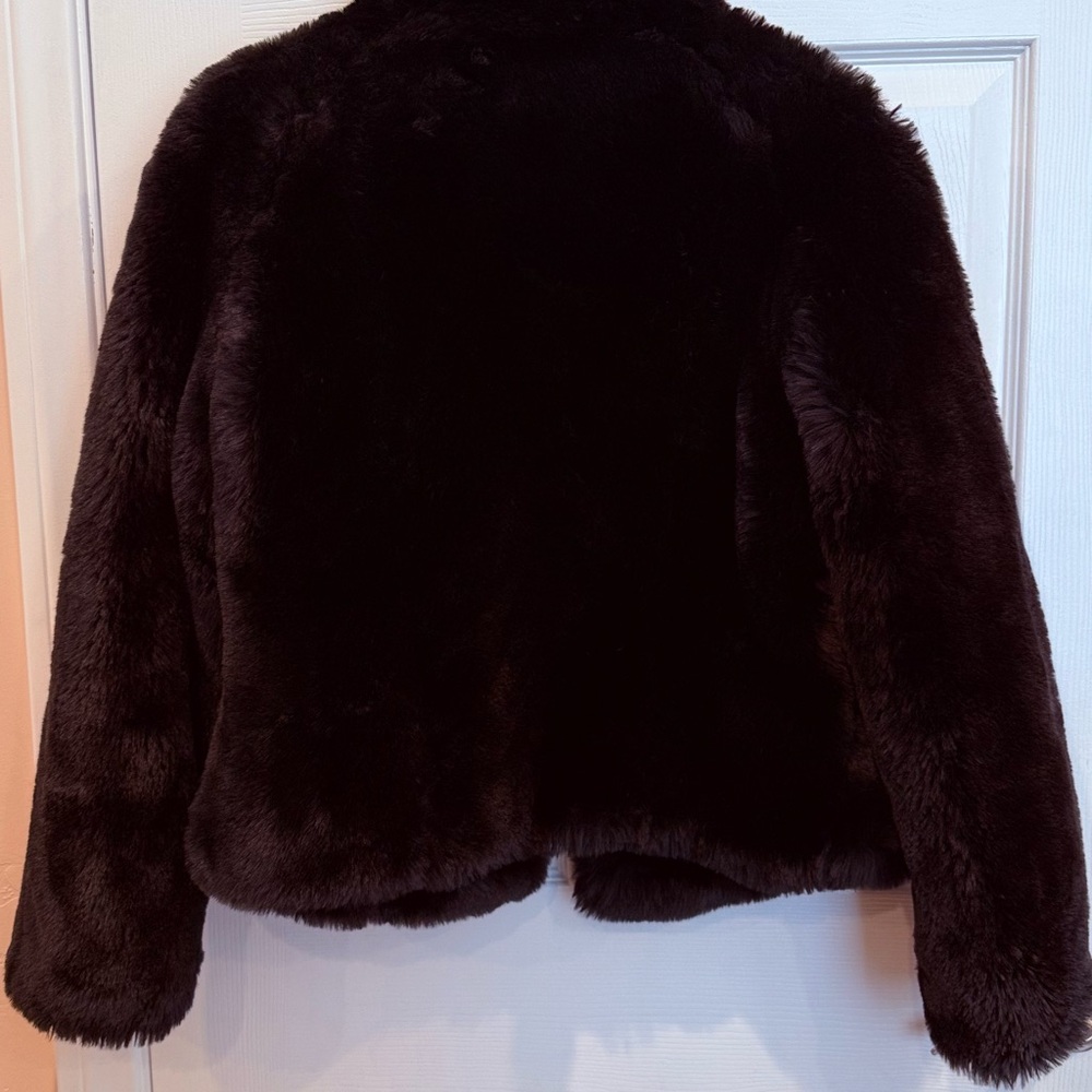 Wilsons Leather Faux Fur Black Teddy Jacket - Picture 4 of 4